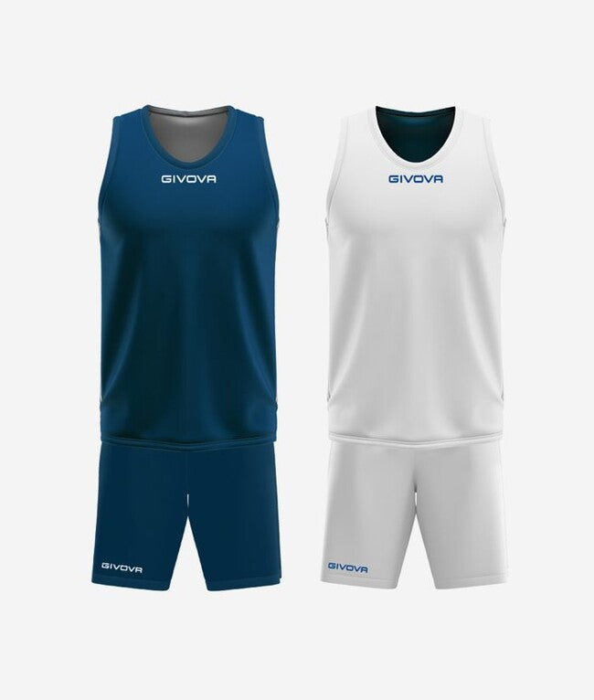 KIT DOUBLE IN MESH BLU/BIANCO