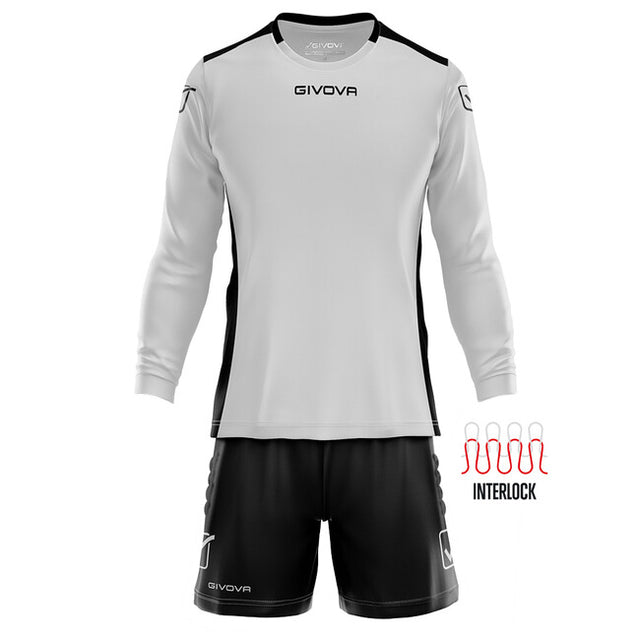 Vratarski dres KIT PORTIERE HYGUANA svetlo siva-črna