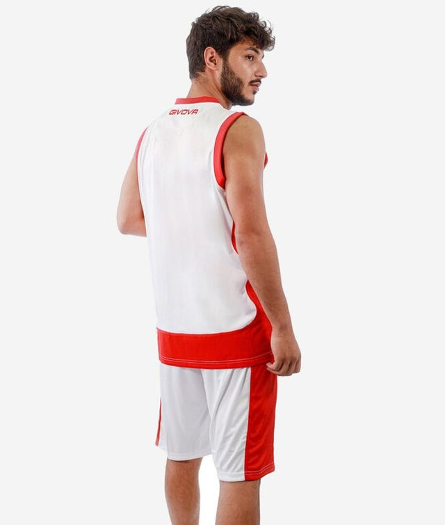 Košarkarski komplet KIT POWER bela-rdeča