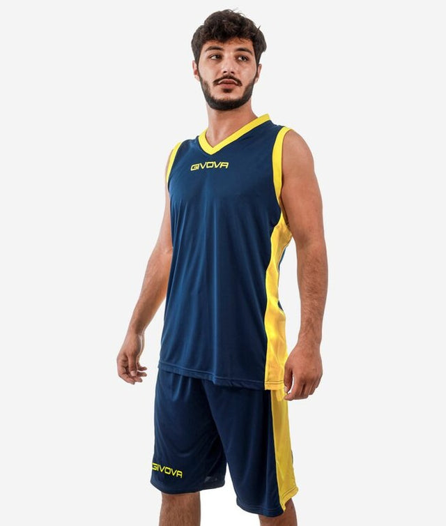 Košarkarski komplet KIT POWER modra-rumena