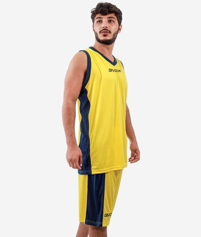 Košarkarski komplet KIT POWER rumena-modra