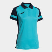 PHOENIX III SHORT SLEEVE POLO FLUOR TURQUOISE NAVY BLUE FLUOR TURQUOISE
