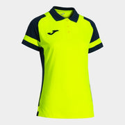 PHOENIX III SHORT SLEEVE POLO FLUOR YELLOW NAVY BLUE AMARILLO FLUOR
