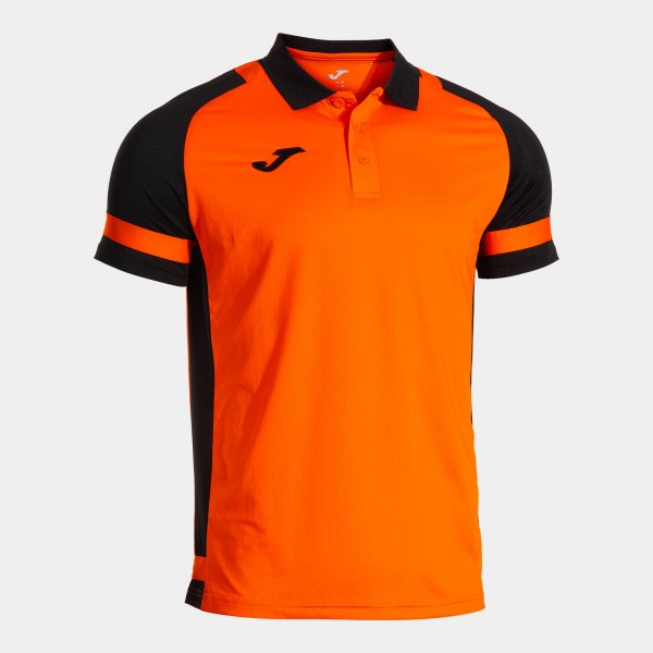 Polo majica LIDER SHORT SLEEVE POLO oranžno črna