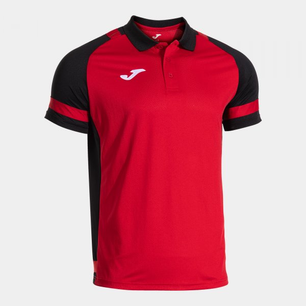 Polo majica LIDER SHORT SLEEVE POLO rdeča črna