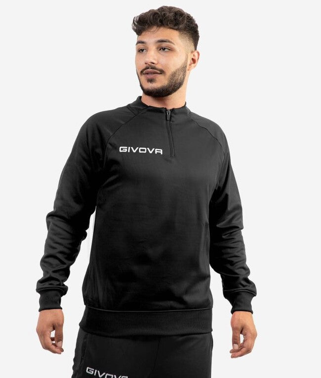 MAGLIA POLARFLEECE TECNICA (HALF ZIP) 500 NERO