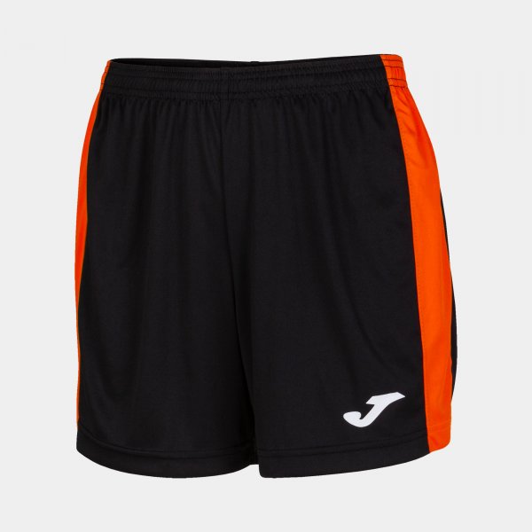 Ženske nogometne kratke hlače MAXI SHORT črno oranžna