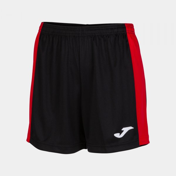 Ženske nogometne kratke hlače MAXI SHORT črno rdeča