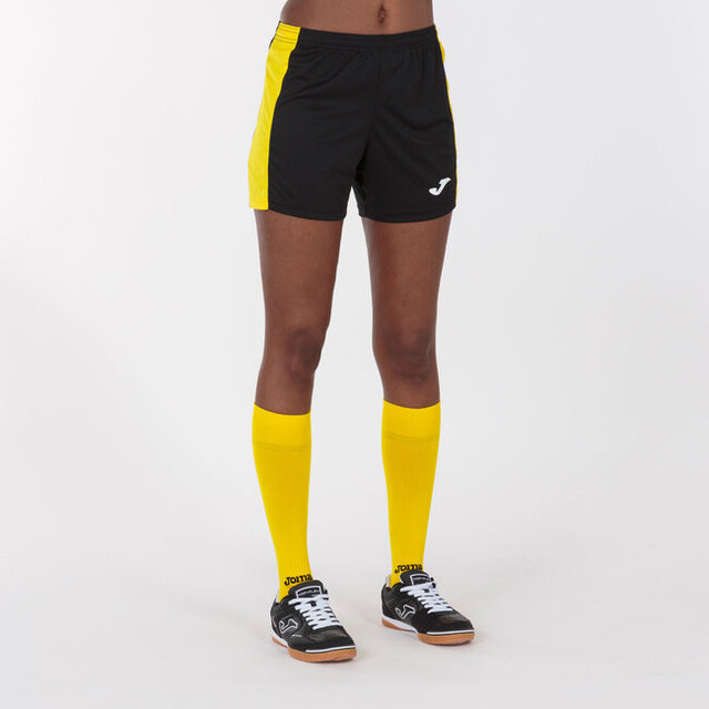 Ženske nogometne kratke hlače MAXI SHORT črno rumena