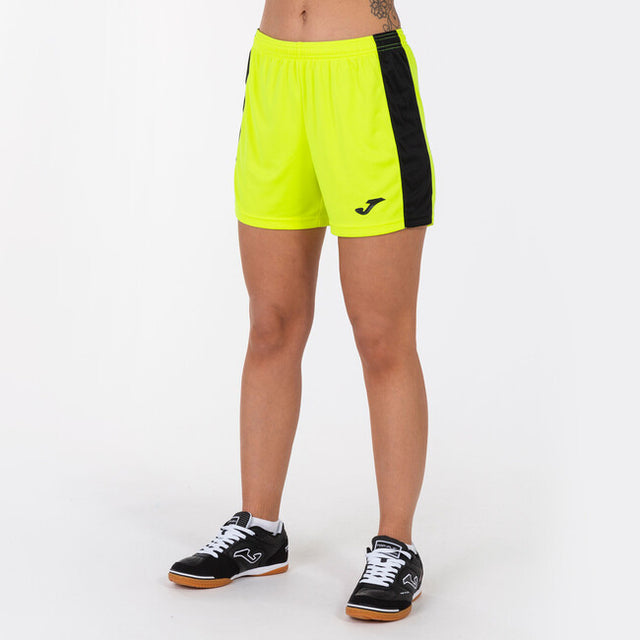 Ženske nogometne kratke hlače MAXI SHORT fluo rumena črna