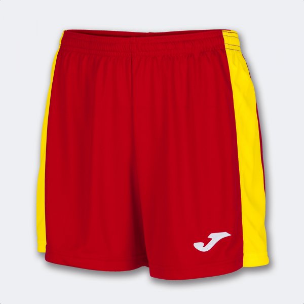 Ženske nogometne kratke hlače MAXI SHORT rdeča rumena
