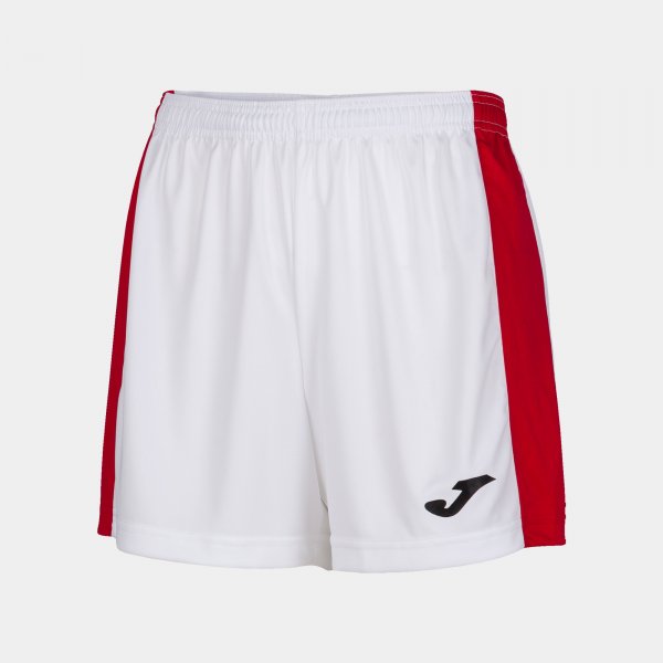 Ženske nogometne kratke hlače MAXI SHORT bela rdeče