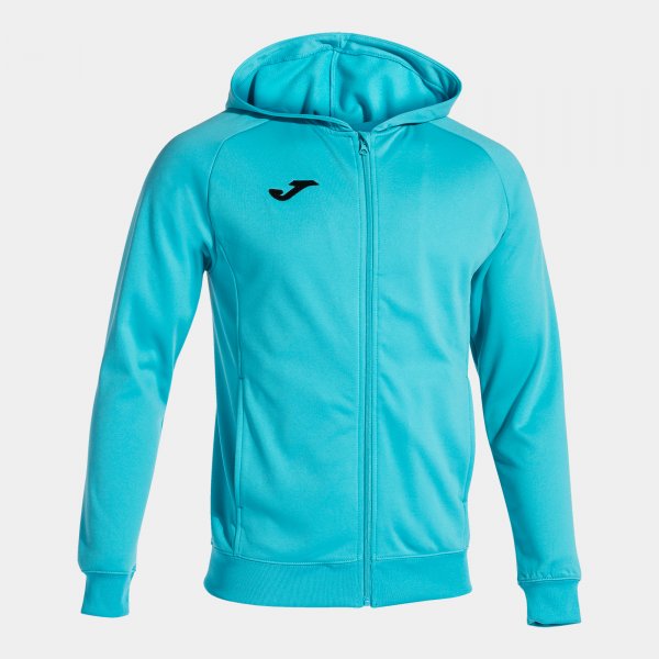 Zgornji del s kapuco MENFIS HOODED JACKET fluo turkizna