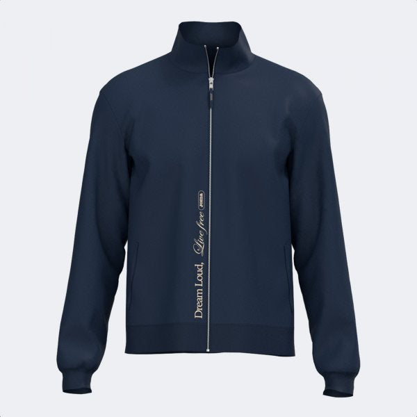 Zgornji del MIMETIC FULL ZIP SWEATSHIRT mornarsko modra