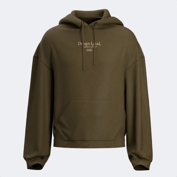 Zgornji del MIMETIC HOODIE rjava