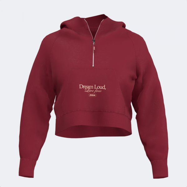 Ženska zgornji del MIMETIC HOODIE DARK RED WINE