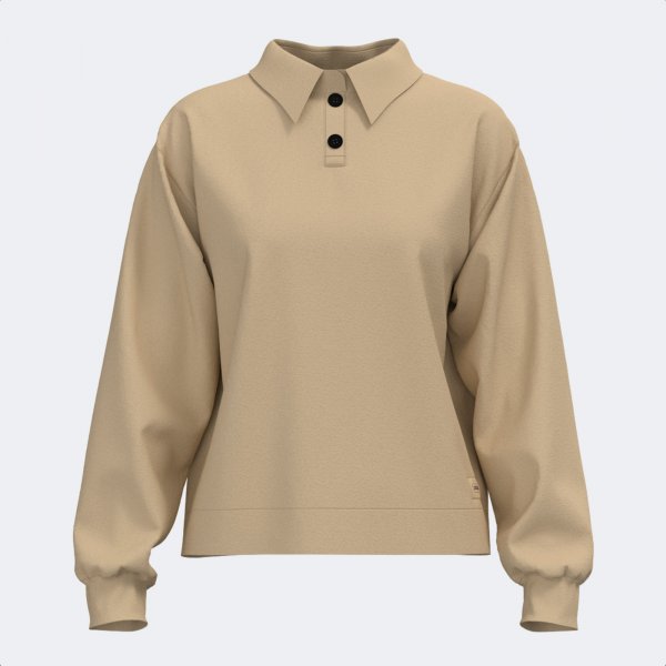 Ženske polo majica MIMETIC LONG SLEEVE POLO bež