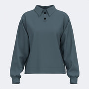 Ženske polo majica MIMETIC LONG SLEEVE POLO modra - siva