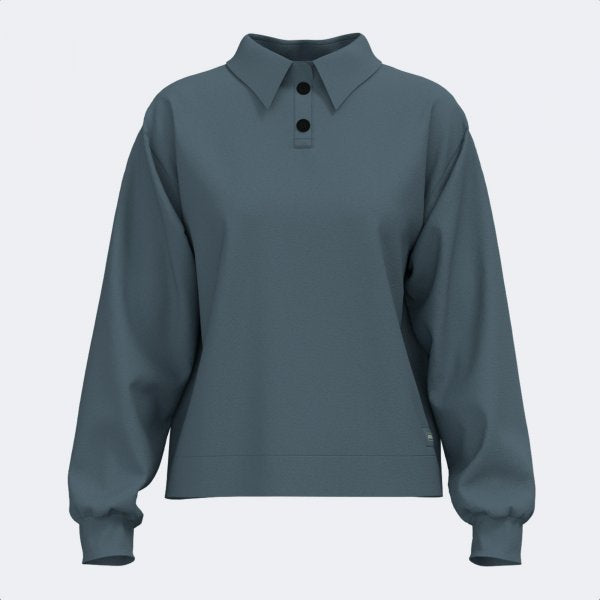 Ženske polo majica MIMETIC LONG SLEEVE POLO modra - siva