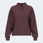 Ženske polo majica MIMETIC LONG SLEEVE POLO vijolična