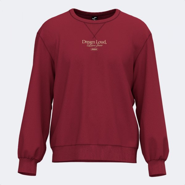 Zgornji del MIMETIC SWEATSHIRT DARK RED WINE