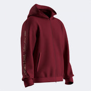 Zgornji del MIMETIC ZIP-UP HOODIE rdeča