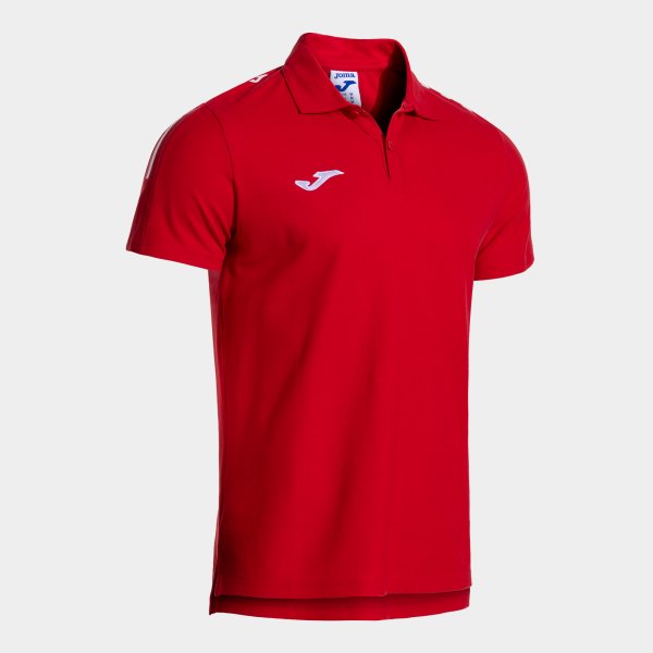 Polo majica OLIMPIADA SHORT SLEEVE POLO rdeča