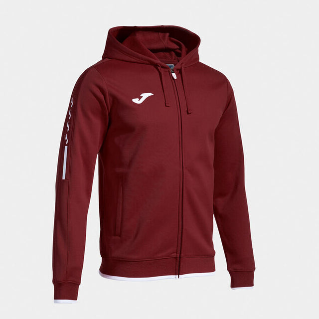 Zgornji del s kapuco OLIMPIADA ZIP-UP HOODIE vinsko rdeča