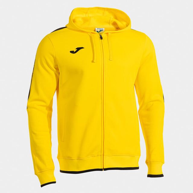 Zgornji del s kapuco OLIMPIADA ZIP-UP HOODIE rumeno črna
