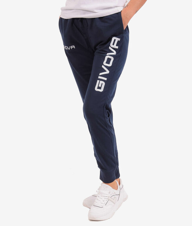 Spodnji del PANTA COTONE MOD. MOON BIG LOGO modra
