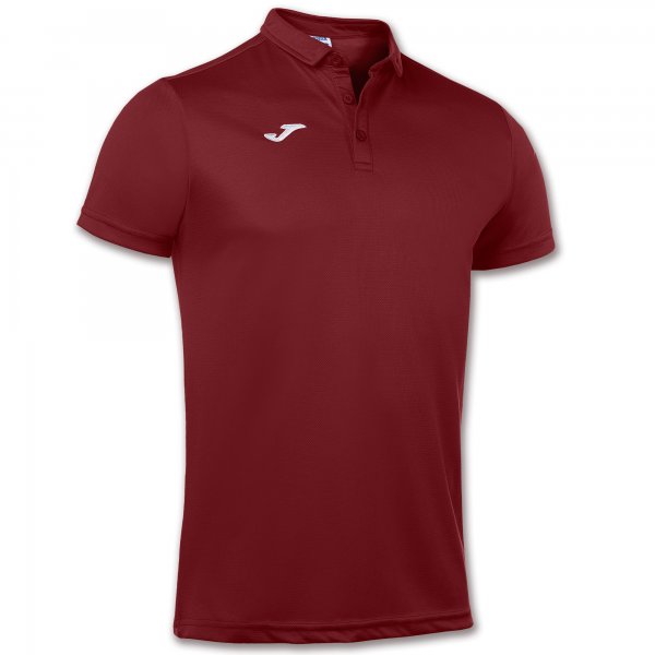 Polo majica HOBBY SHORT SLEEVE POLO SHIRT vinsko rdeča