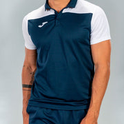 COMBI POLO SHIRT NAVY-WHITE S/S NAVY-WHITE