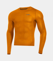 Polo majica R-CITY LONG SLEEVE T-SHIRT oranžna