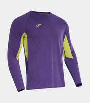 Polo majica R-CITY LONG SLEEVE T-SHIRT vijolična
