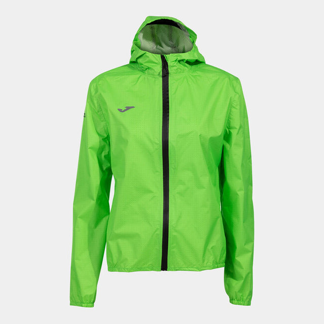 Ženska dežna jakna R-CITY ICONIC NATURE RAINCOAT fluorescentno zelena