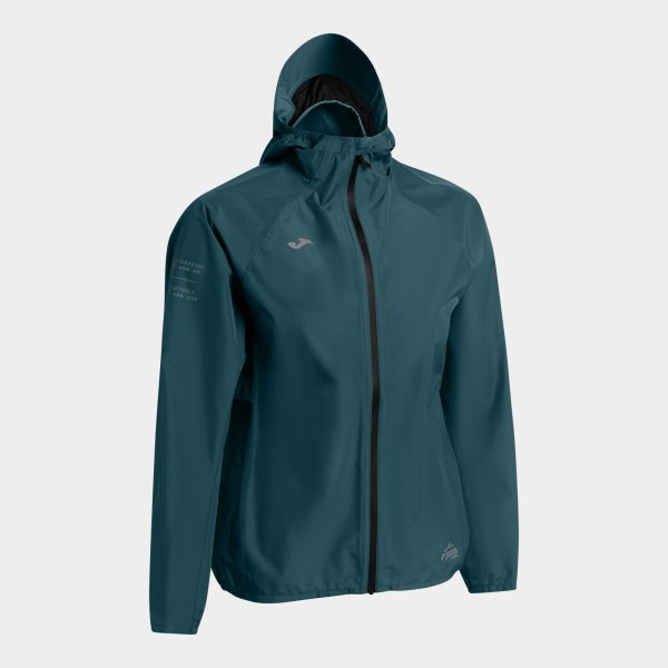 Ženska dežna jakna R-TRAIL NATURE RAINCOAT turkizna