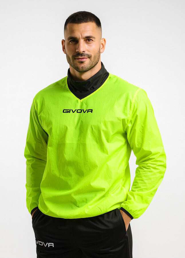 RAIN JACKET COLLO COSTINA GIALLO FLUO