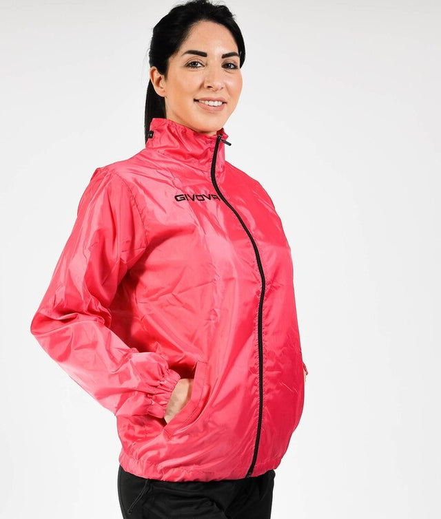 Jakna RAIN JACKET WIND živo rožnata