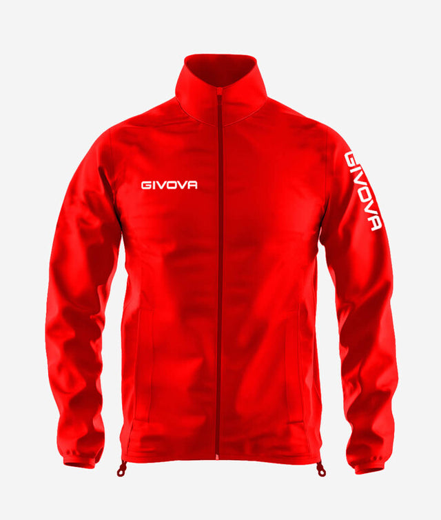 Jakna RAIN JACKET WIND rdeče-belo