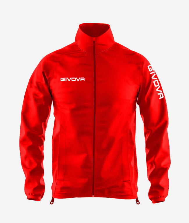 RAIN JACKET WIND ROSSO/BIANCO