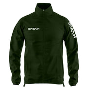 RAIN JACKET WIND VERDE MILITARE/BIANCO