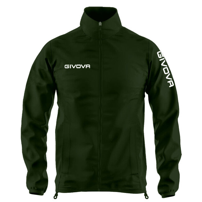 RAIN JACKET WIND VERDE MILITARE/BIANCO