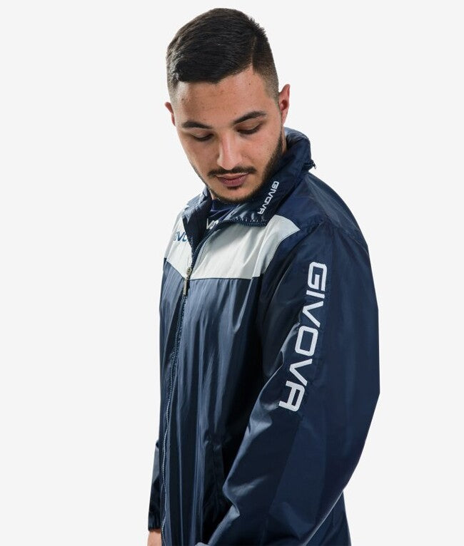 RAIN SCUDO CON MESH BLU/BIANCO