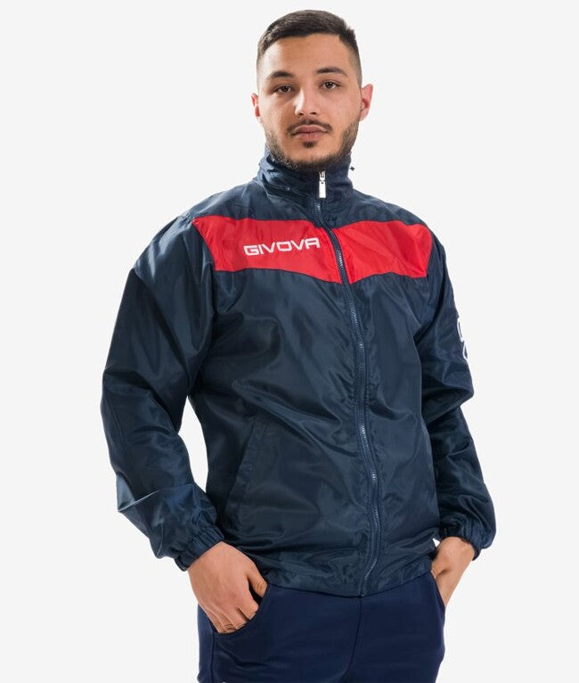RAIN SCUDO CON MESH BLU/ROSSO