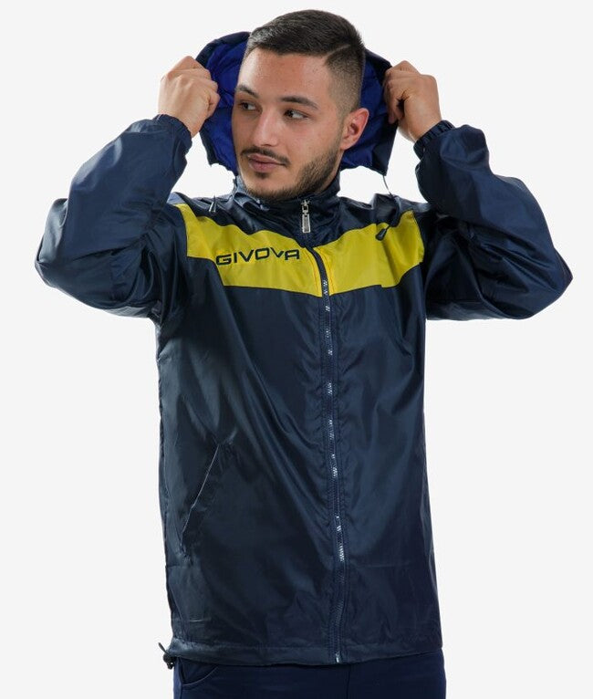 RAIN SCUDO CON MESH BLU/GIALLO