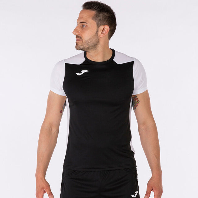 Tekaška majica T-SHIRT RECORD II SHORT SLEEVE črno bela
