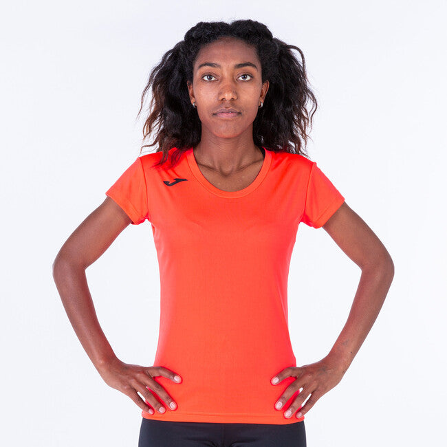 T-SHIRT RECORD II CORAL FLUOR
