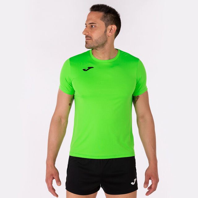 Tekaška majica RECORD II SHORT SLEEVE T-SHIRT fluorescentno zelena