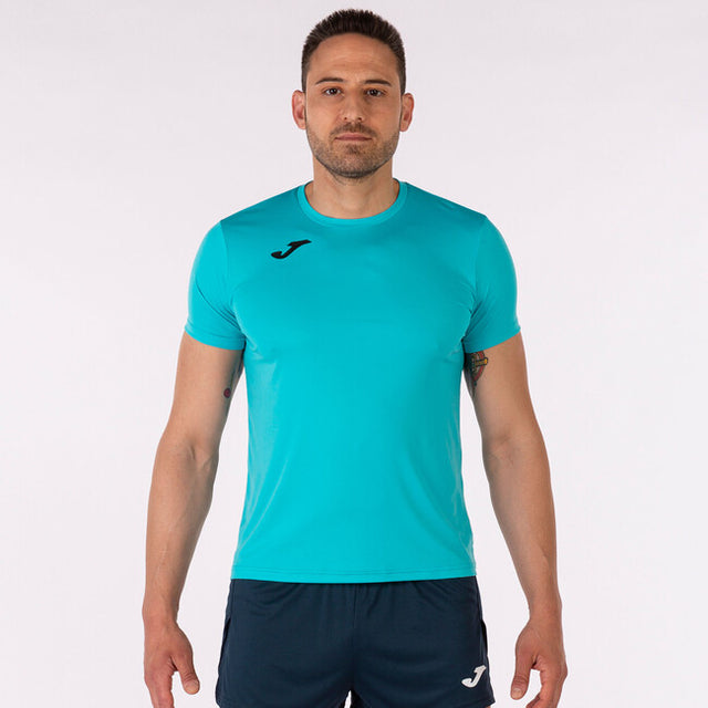 Tekaška majica RECORD II SHORT SLEEVE T-SHIRT fluo turkizna