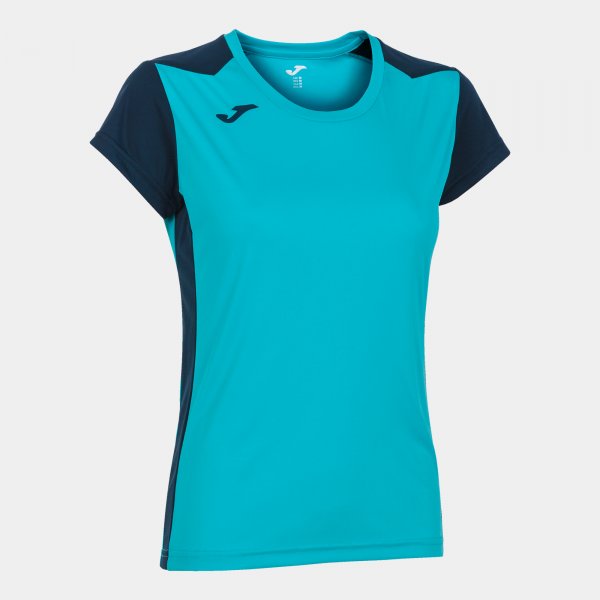 Ženske tekaška majica RECORD II SHORT SLEEVE T-SHIRT fluo turkizna